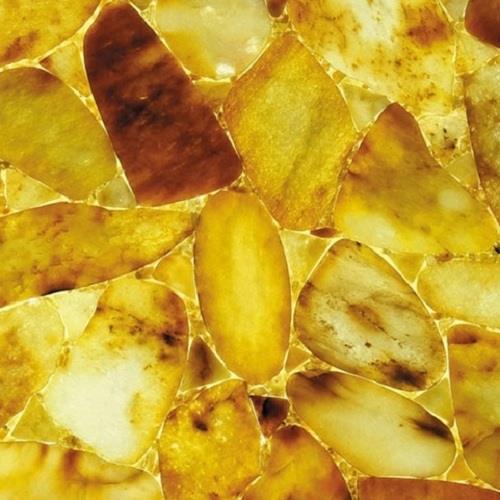 Old Yellow Jade Backlit Semi Precious Stone Panels