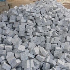 G603 Light Grey Granite Cube Stone