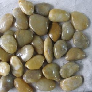 Polished Yellow Pebble Stone