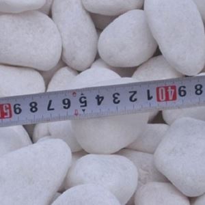 Snow White Pebble Stone For Decoration