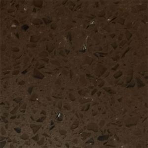 Sparkle Brown Artificial Marble Vein Quartz Stone