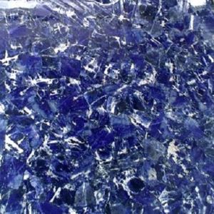Transparent Dark Blue Semiprecious Stone