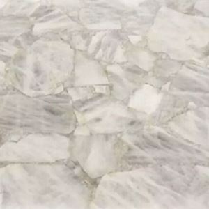 White Quartz Semiprecious Stone Tiles & Slabs