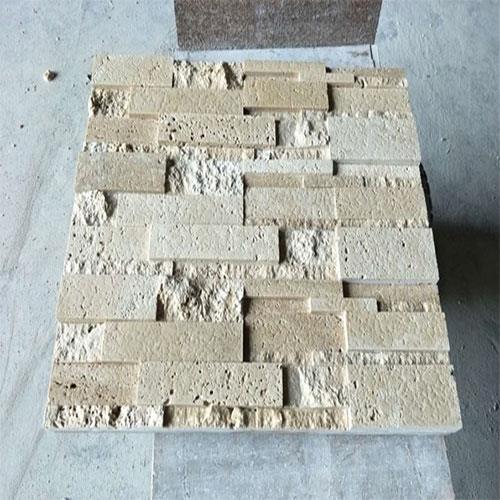 Travertine Split Ledge Stone Faux Brick Cladding