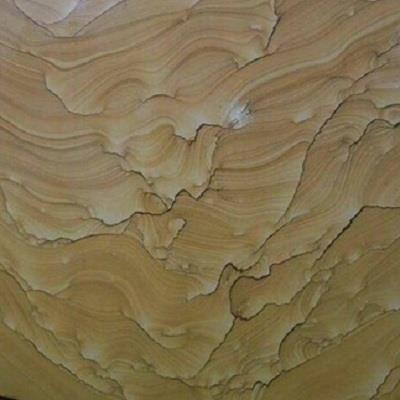 Yellow Landscape Pattern Sandstone Slabs